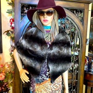 Beautiful Cache Faux Fur Stole Wrap